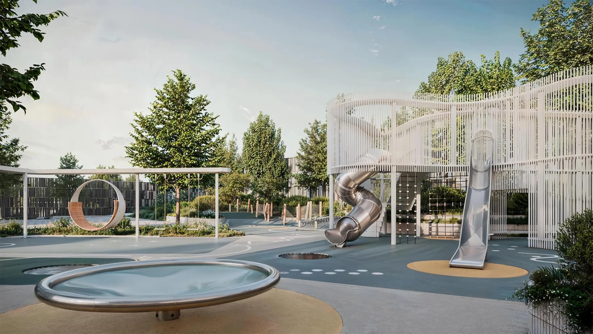 Благоустройство двора от застройщика